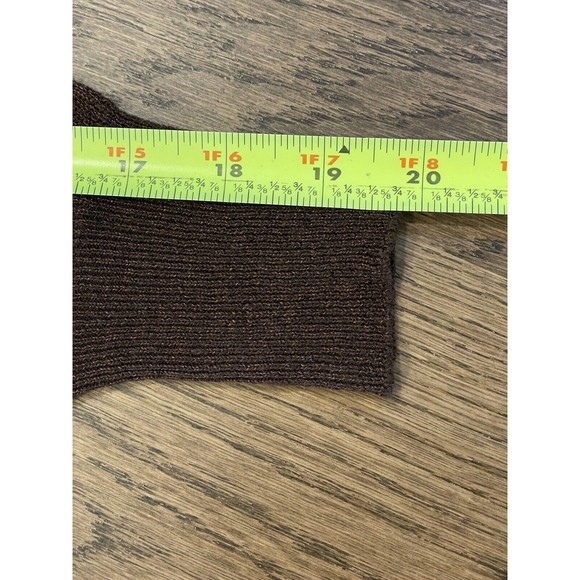 Lovers And Friends Azita Wrap Dress Women’s Size S Chocolate Brown Midi Shimmer - Picture 14 of 16